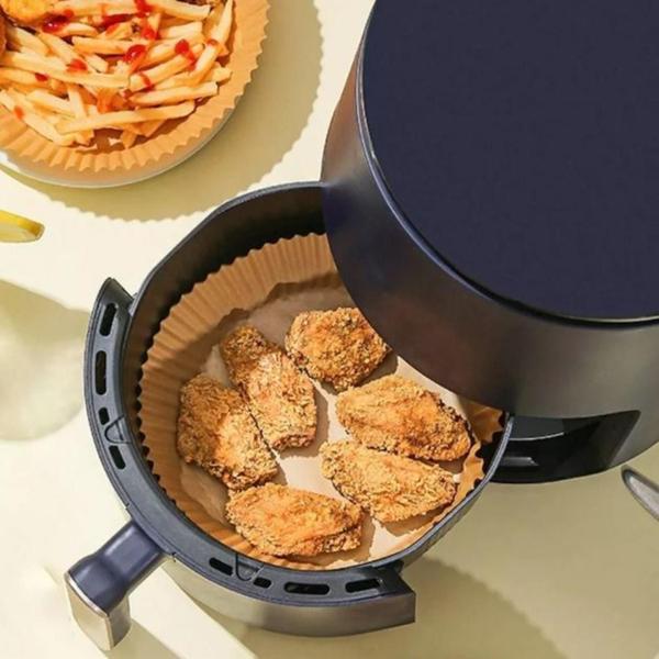 Imagem de Forma Descartável Forro De Papel Airfryer Air Fry 50 Peças