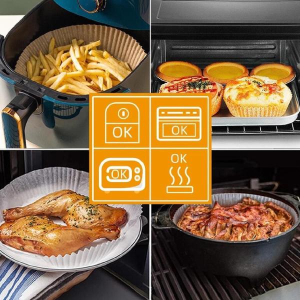 Imagem de Forma Descartável Para Air Fryer 16Cm Kit 50 Unid Papel