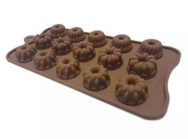 Imagem de Forma em Silicone Antiaderente Para Chocolate Doces e Bombons Molde Fantasia - Prime Chef