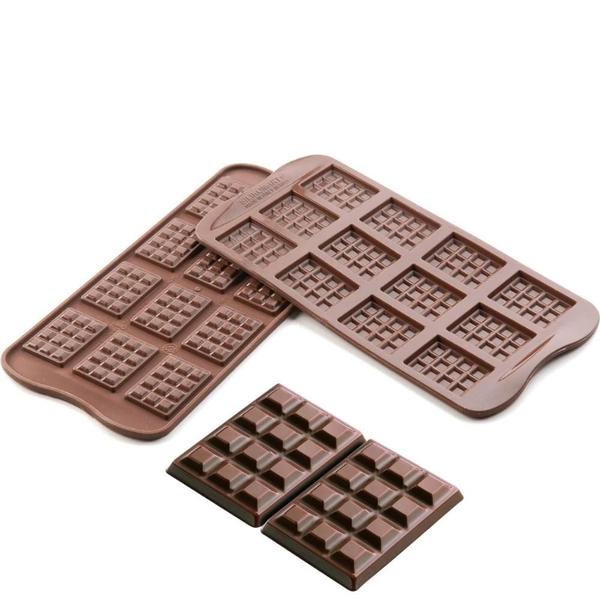 Imagem de Forma em Silicone Mini Bombom Chocolate Tablete Silikomart