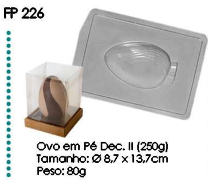 Imagem de Forma Especial (3 partes) Crystal Forming Ovo em Pé Decorado 2 250g (FP226)