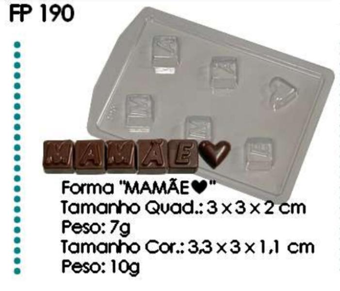 Imagem de Forma Especial (3 partes) para Chocolate Crystal Forming Mamãe (FP190)