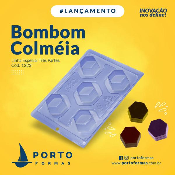 Imagem de Forma Especial (3 partes) Porto Formas Bombom Colmeia (1223)