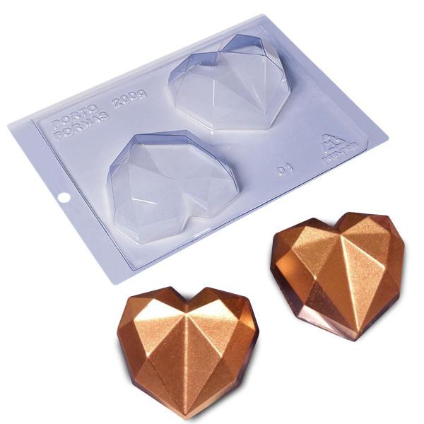 Imagem de Forma Especial De Chocolate Coração Diamond 200G Confeitaria