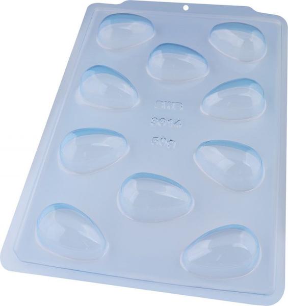 Forma especial p/ ovo de pascoa liso 50g 3 partes c/ silicone bwb 3614 Imagem de Forma especial p/ ovo de pascoa liso 50g 3 partes c/ silicone bwb 3614