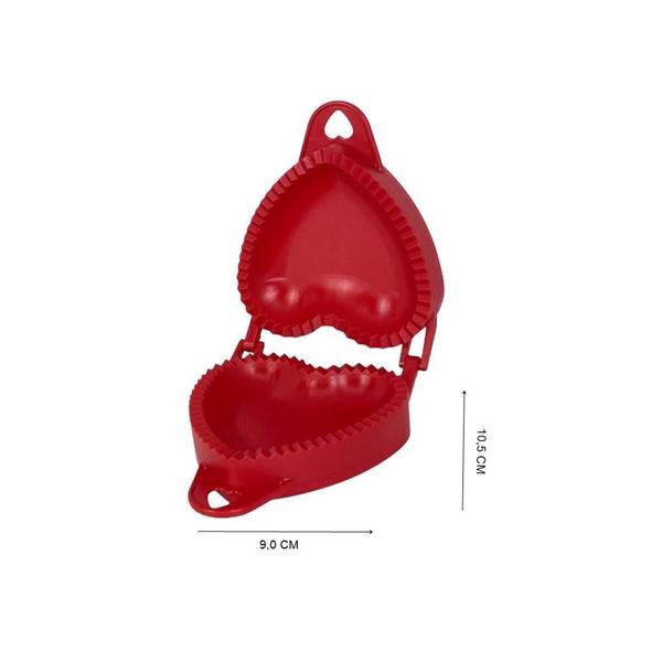 Imagem de Forma Forminha Coração Fecha Pastel Salgados Massas Fogazza