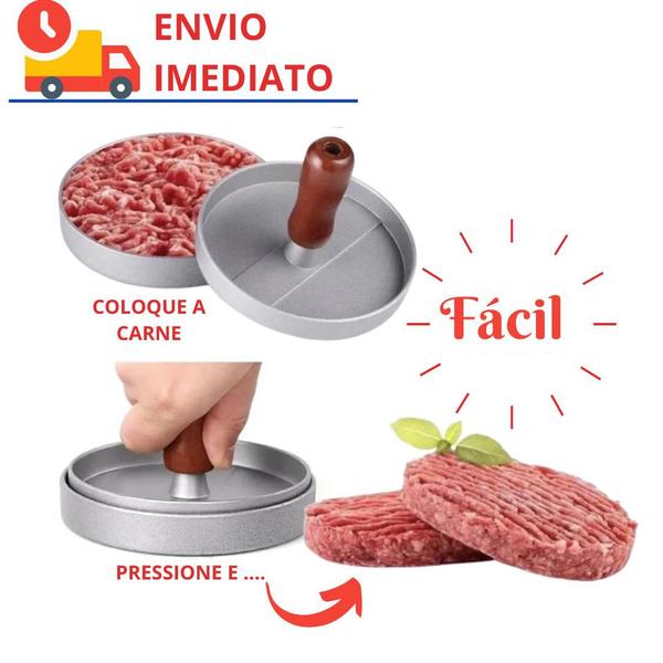 Imagem de Forma Forminha Molde Modelador Prensa para Hamburguer