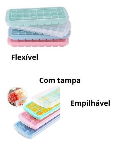 Imagem de Forma gelo silicone flexível papinha tampa drinks