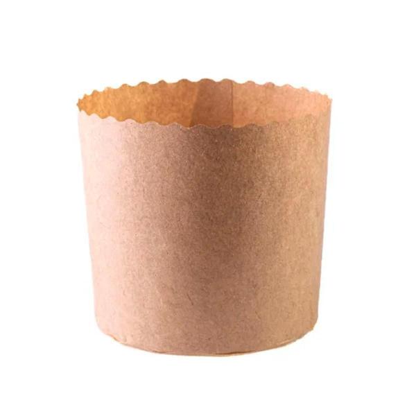 Imagem de Forma Mini Panetone Kraft Papel Forneável 100G 12Un