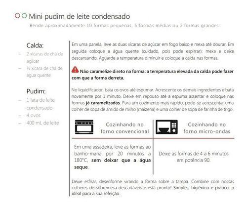 Imagem de Forma Mini Pudim C/tampa Forneável 500 Ml C/30 Unidades