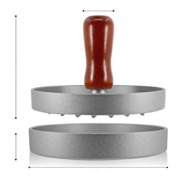 Imagem de Forma Modelador Prensa Hamburguer Prático Fácil De Aço Inox