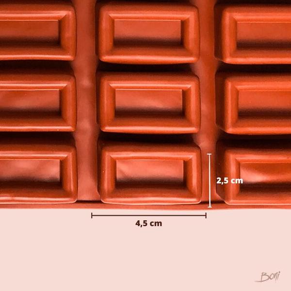 Forma Molde Chocolate 25 Cavidades Silicone Bombom Tabletes - 123Útil Imagem de Forma Molde Chocolate 25 Cavidades Silicone Bombom Tabletes