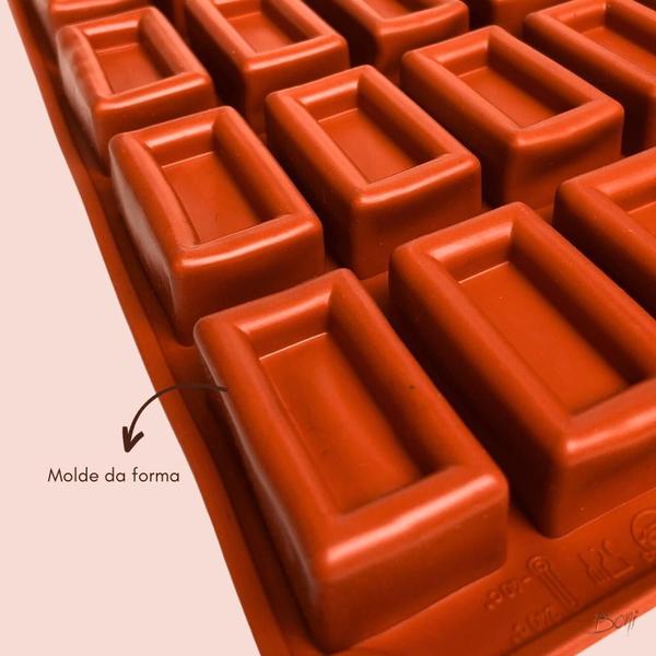 Imagem de Forma Molde Chocolate 25 Cavidades Silicone Bombom Tabletes