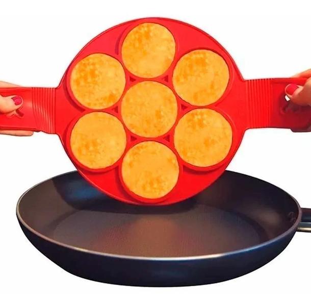 Imagem de Forma Molde Panqueca Omelete Silicone C Alça Original 2021