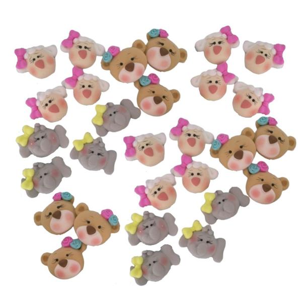 Forma Molde Silicone Biscuit Cabeça Bichinhos 3 Cav - Decore Artesanatos SP Imagem de Forma Molde Silicone Biscuit Cabeça Bichinhos 3 Cav