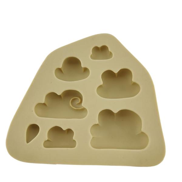 Imagem de Forma Molde Silicone Biscuit Kit Mini Nuvens 7 Cav