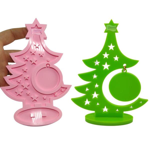 Imagem de Forma Molde Silicone Resina Decoração Arvore De Natal