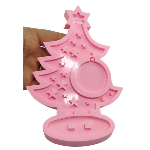 Imagem de Forma Molde Silicone Resina Decoração Arvore De Natal