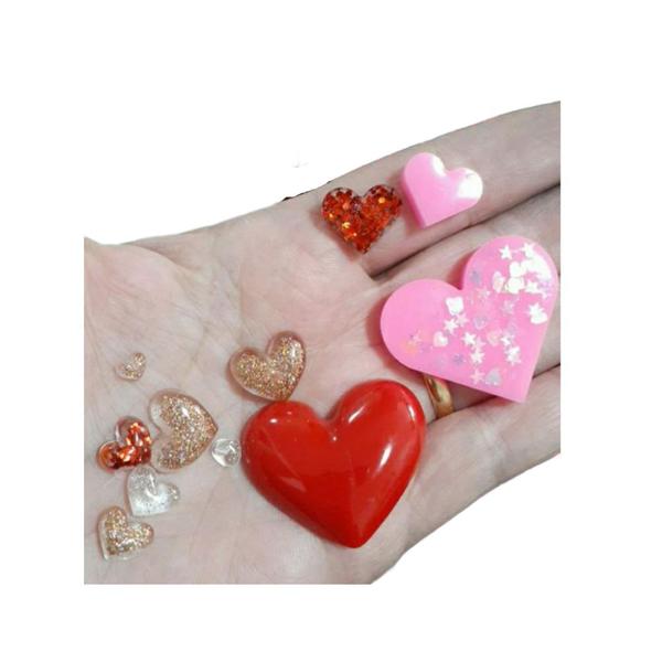 Forma Molde Silicone Resina Sabonete Coração 14 Cav - Decore Artesanatos SP Imagem de Forma Molde Silicone Resina Sabonete Coração 14 Cav