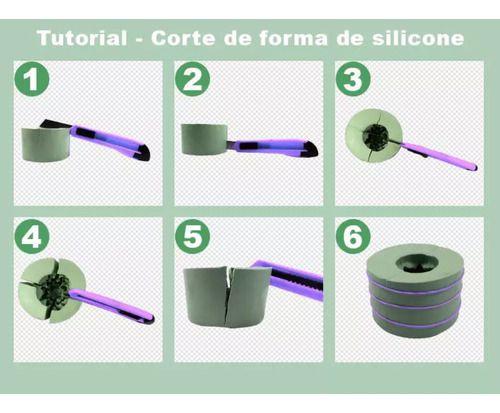Forma Molde Silicone Sabonete Vela Suculenta Cacto Alto - DECORE ARTESANATOS SP Imagem de Forma Molde Silicone Sabonete Vela Suculenta Cacto Alto