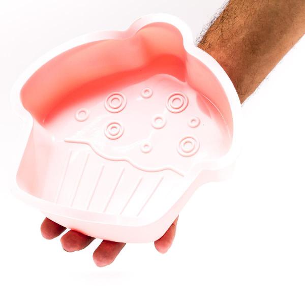 Imagem de Forma para bolo com formato de cupcake de silicone Air Fryer