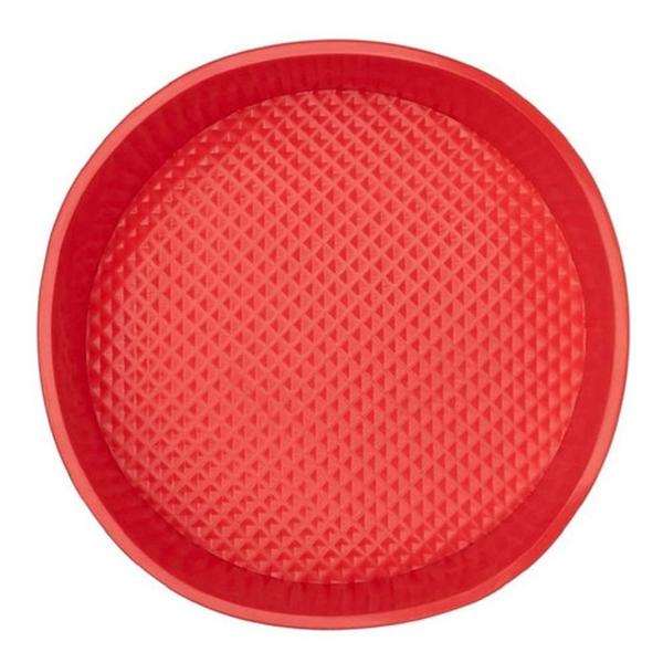 Imagem de Forma para bolo silicone redonda pequena vermelho 3615