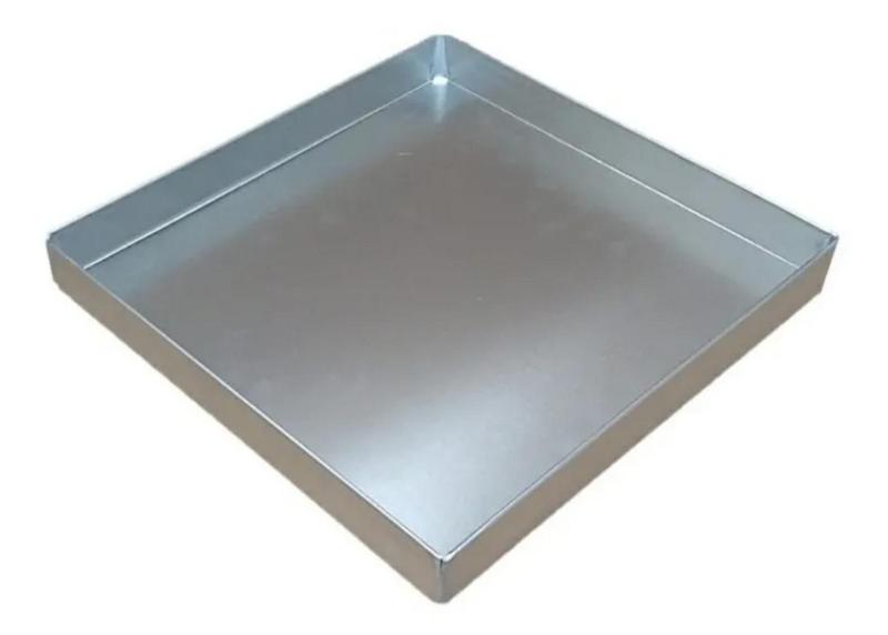 Imagem de Forma Para Brownie Quadrada Baixa 35x35x3cm Em Alumínio