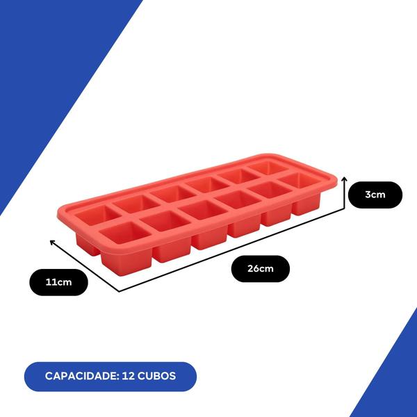 Imagem de Forma Para Gelo 12 Cubos Silicone