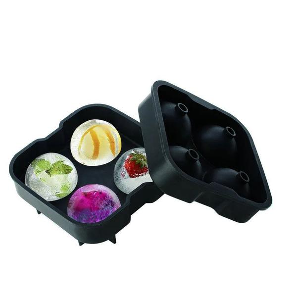 Forma Para Gelo Silicone Esférica Bola Whisky Bebidas Bar Cozinha - Dolce Home Imagem de Forma Para Gelo Silicone Esférica Bola Whisky Bebidas Bar Cozinha