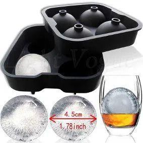 Forma Para Gelo Silicone Esférica Bola Whisky Bebidas Bar Cozinha - Dolce Home Imagem de Forma Para Gelo Silicone Esférica Bola Whisky Bebidas Bar Cozinha