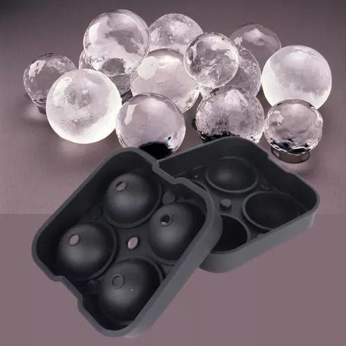 Forma Para Gelo Silicone Esférica Bola Whisky Bebidas Bar Cozinha - Dolce Home Imagem de Forma Para Gelo Silicone Esférica Bola Whisky Bebidas Bar Cozinha