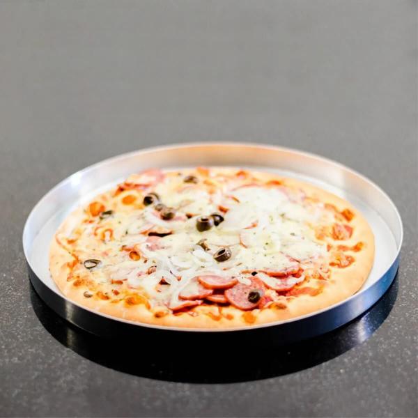 Imagem de Forma Para Pizza 35 Cm Diâmetro Aluminio Borda Reforcada