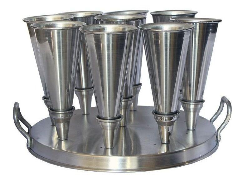 Forma Para Pizza Cone 17cm Alumínio 9 Pizzas Gastrobel Imagem de Forma Para Pizza Cone 17cm Alumínio 9 Pizzas Gastrobel