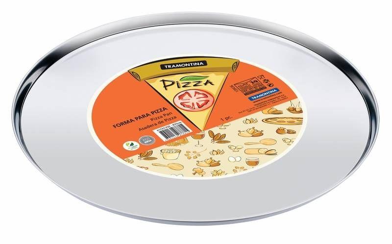 Imagem de Forma para pizza em aco inox 35 cm tramontina