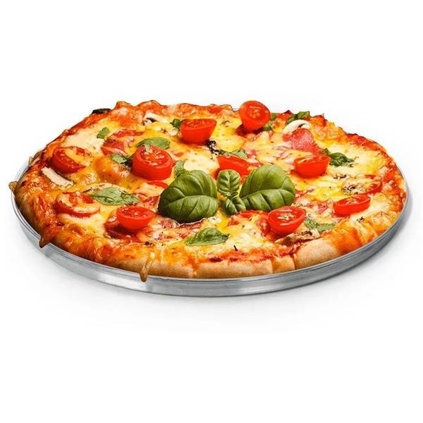 Imagem de Forma Pizza Assadeira de Alumínio Com Borda Reforçada 25cm Diâmetro