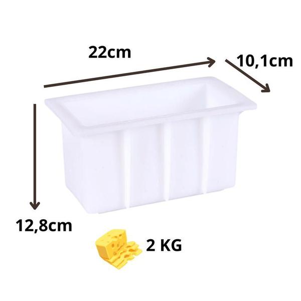Forma PL Queijo Mussarela Coalho Prato Lanche 2 Kg 2Un - Injesul Imagem de Forma PL Queijo Mussarela Coalho Prato Lanche 2 Kg 2Un
