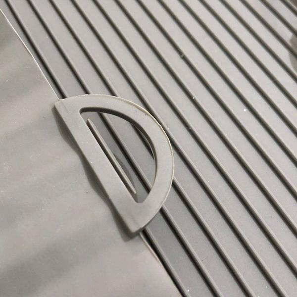 Imagem de Forma Quadrada Cinza de Silicone Cozimento para Fritadeira 16cm