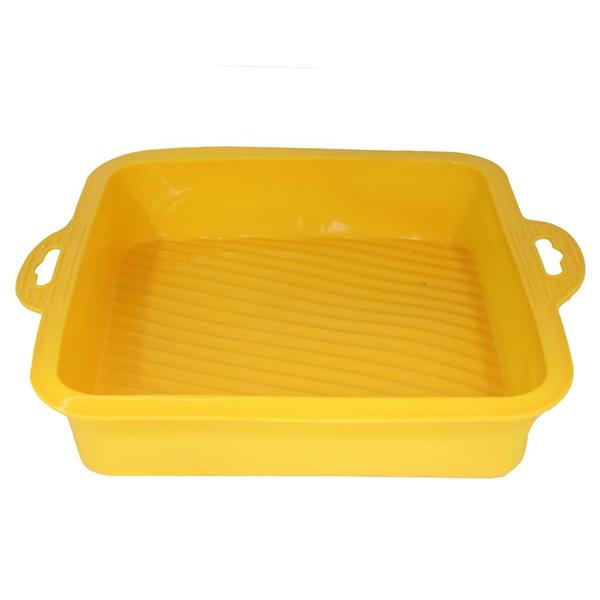 Imagem de Forma quadrada de silicone amarelo - niazitex