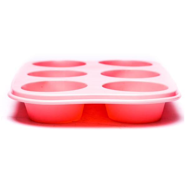 Imagem de Forma redonda com 6 cavidades para cupcake de silicone