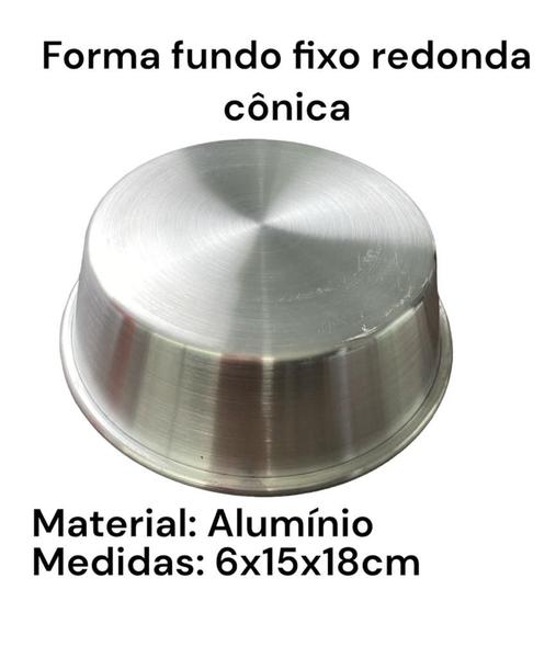 Imagem de FORMA REDONDA CONICA PARA BOLO 15x6x18CM