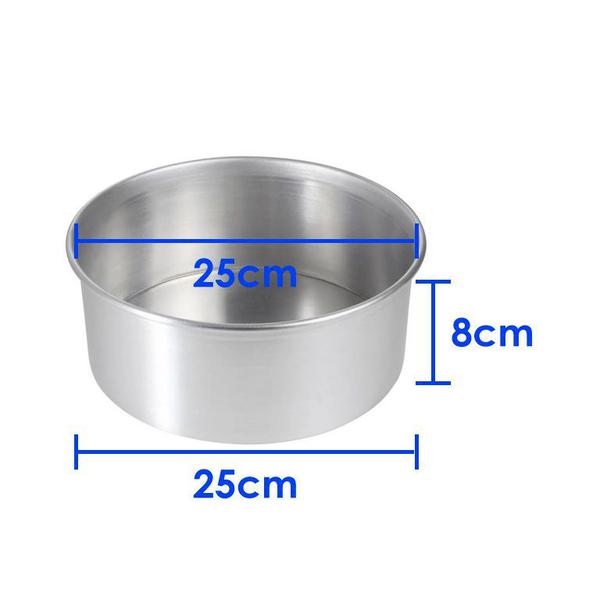 Imagem de Forma Redonda Reta 25x8,0cm em Alumínio