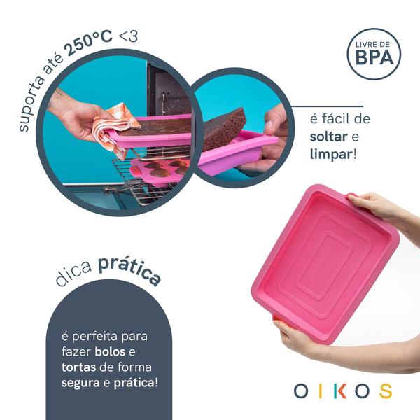 Imagem de Forma Retangular de Silicone - Oikos