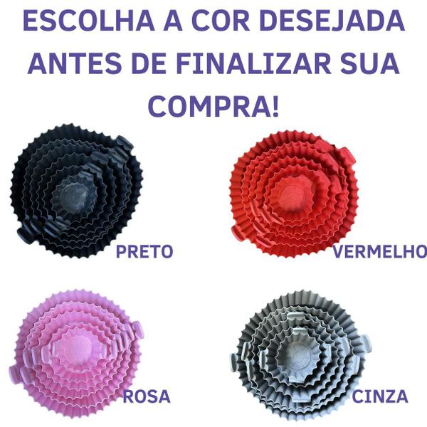 Imagem de Forma Silicone Air Fryer 6pç Forro Antiaderente Reutilizável