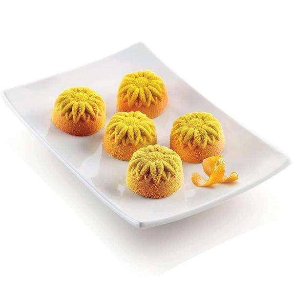 Imagem de Forma Silicone Doce Gourmet Sobremesa Sunflower Silikomart