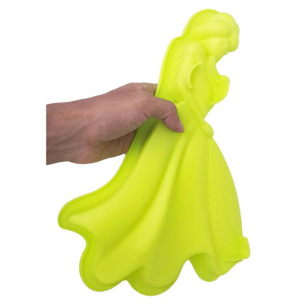 Imagem de Forma Silicone Para Doces Diversos Torta Pudim Bolo Cozinha Princesa Verde (sili-9)