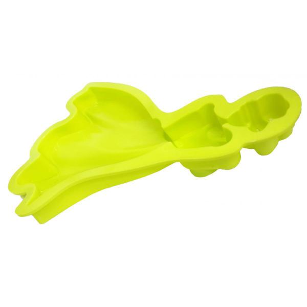 Imagem de Forma Silicone Para Doces Diversos Torta Pudim Bolo Cozinha Princesa Verde (sili-9)