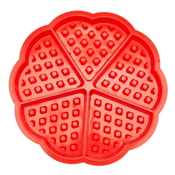 Imagem de Forma Silicone Para Waffles Coração 5 Cavidades 17,5 Cm 2 Uni