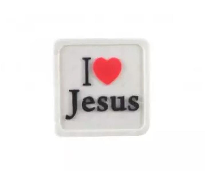 Imagem de Forma Silicone Sabonete Resina 10 - I Love Jesus