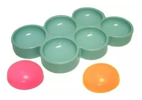 Imagem de Forma Silicone Sabonete Resina 872 - Tradicional Redondo 43g 6 cav