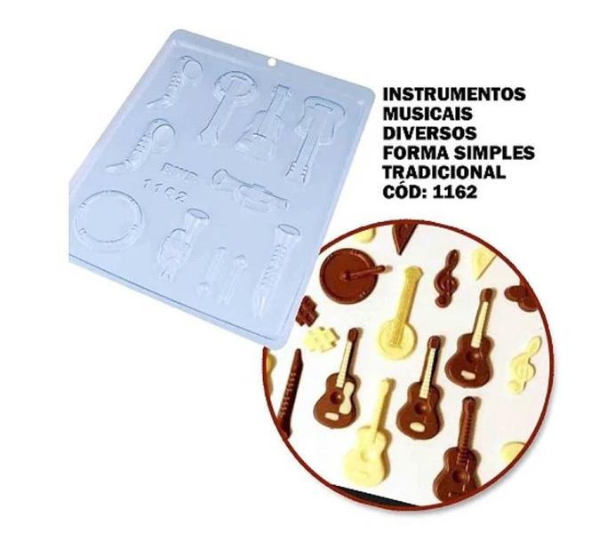 Imagem de Forma Simples Para Chocolate Instrumentos Musicais BWB COD: 1162